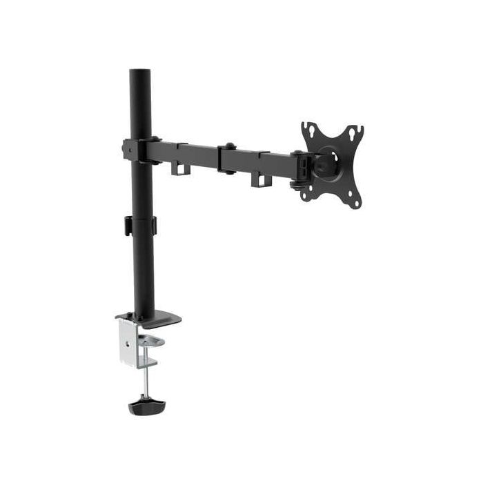 Unykach UK1421 Soporte de Mesa con Brazo Articulado para Monitor de 10"-32" - Giratorio, Inclinable y Extensible - Gestion de Cables - Peso Max 10kg - VESA 100x100mm