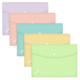 Oxford Broche A5 PP Transparente - Resistente y Duradero - Tamaño Estandar - Transparente - Ideal para Documentos de Tamaño A5