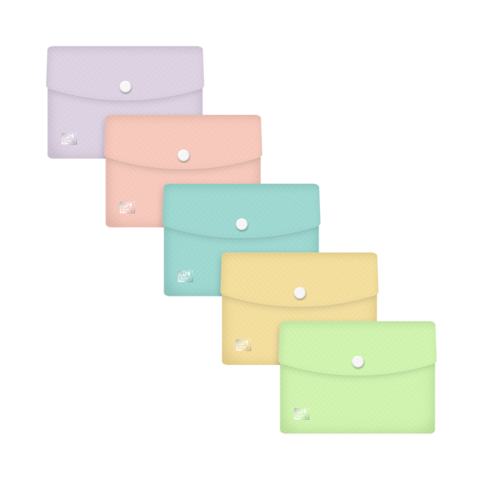 Oxford Broche Oxfurban A6 PP TR Past STD - Resistente y Duradero - Tamaño A6 - Ideal para Organizar Documentos - Colores Pastel