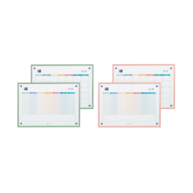 Oxford Planner A3 Reversible Semana-Mes + Compl - 2 Colores - Gran Tamaño para Organizacion Eficiente