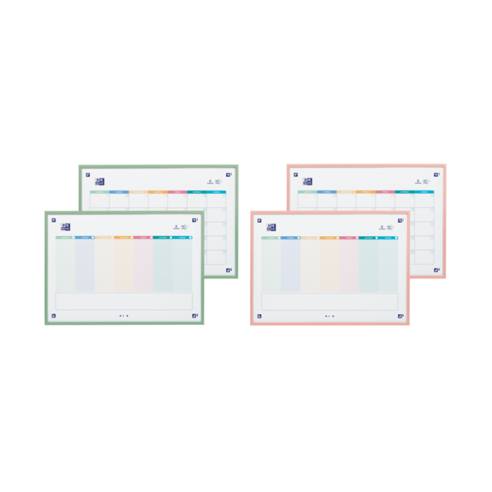 Oxford Planner A3 Reversible Semana-Mes + Compl - 2 Colores - Gran Tamaño para Organizacion Eficiente