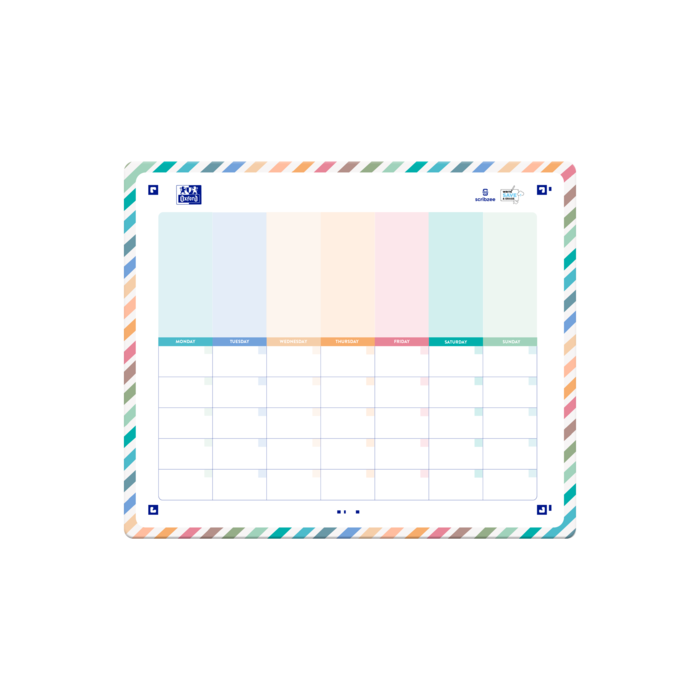 Oxford Planner Magnetico para Nevera - Organiza tu Semana con Facilidad - Incluye Iman para Fijar en la Nevera - Ideal para Planificar Tareas y Eventos