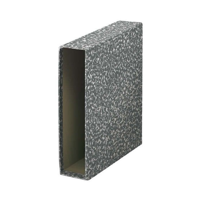 Dohe Archiclas Funda de Archivador Tamaño Folio Natural - Carton Forrado con Papel Impreso - Color Jaspeado Gris