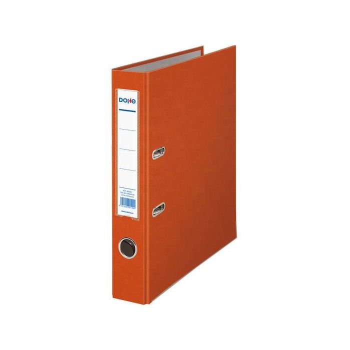 Dohe Archivador en Carton Forrado con Polipropileno - con Ollao, Rado y Tarjetero en el Lomo - Palanca de Maxima Calidad - Cantoneras Metalicas