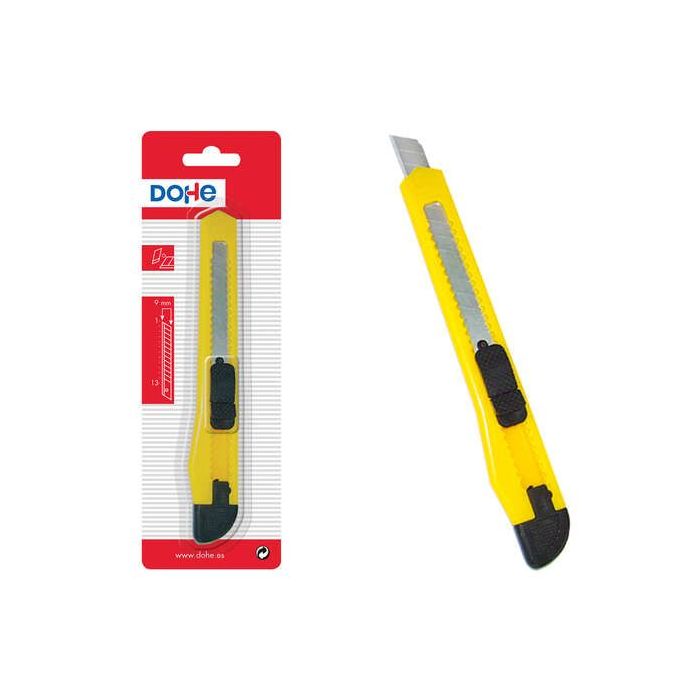 Dohe Cutter Resistente de Plastico - Cuchillas de Acero Tronzables - Sistema de Bloqueo de Cuchilla