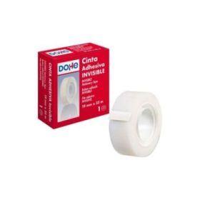 Dohe Cinta Adhesiva Invisible de Polipropileno 19mmx33m - Alta Resistencia y Potente Adhesivo - Aptas para todo Tipo de Aplicaciones