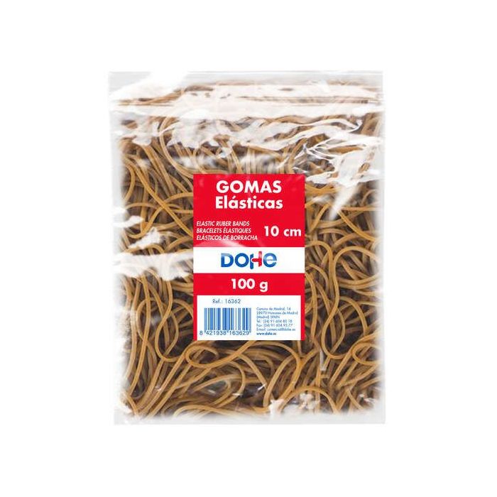 Dohe Gomas de Latex - Longitud 10cm - Gran Resistencia y Elasticidad - Bolsa de 100gr