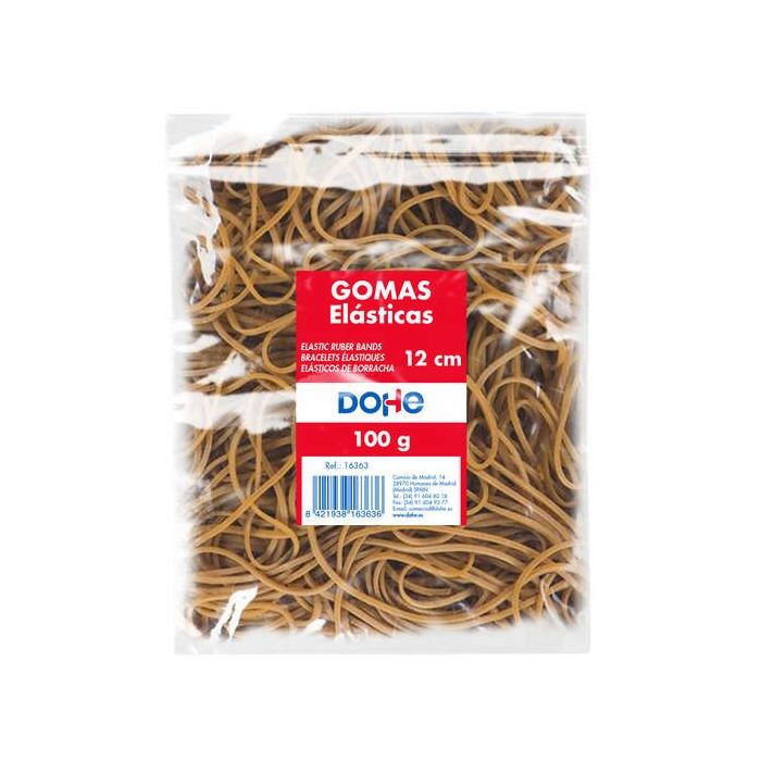 Dohe Gomas de Latex - Longitud 12cm - Gran Resistencia y Elasticidad - Bolsa de 100gr
