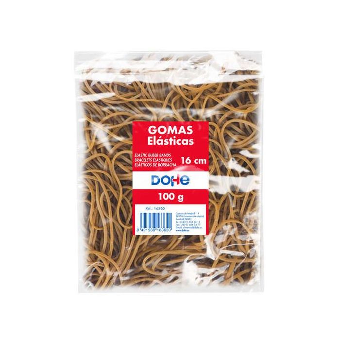 Dohe Gomas de Latex - Longitud 16cm - Gran Resistencia y Elasticidad - Bolsa de 100gr