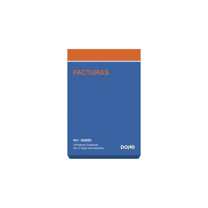 Dohe Talonarios Preimpresos a Dos Tintas en Papel Autocopiativo - 100 Hojas - Octavo Natural - Duplicado