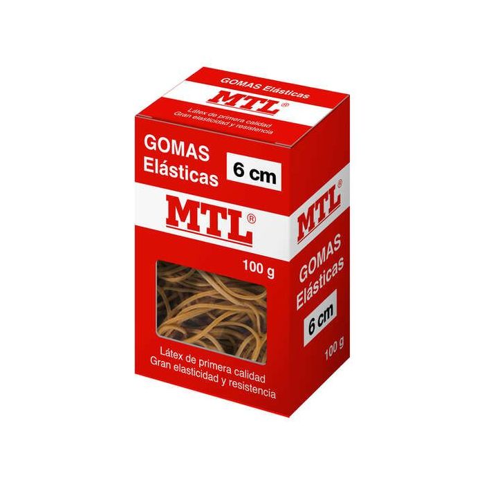 Dohe Goma de Borrar Resistente - 6cm de Longitud - Fabricada en Latex de Gran Elasticidad - Caja de 100gr