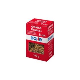 Dohe Gomas Elasticas - Longitud 8cm - Fabricadas en Latex de Gran Resistencia y Elasticidad - Caja de 100gr