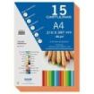 Dohe Paquete de 15 Hojas de Cartulinas A4 - 210x297mm - Gramaje de 180 G/M² - Colores Surtidos