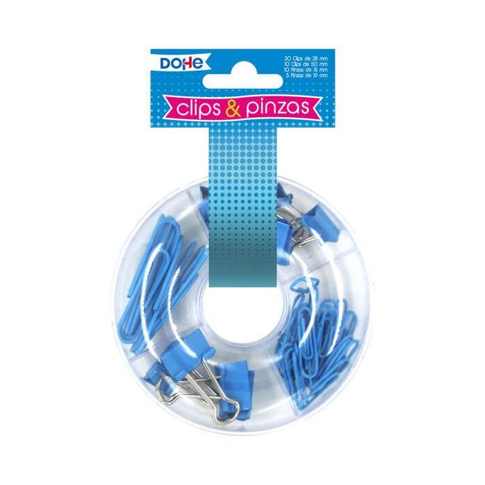 Dohe Combo de Pinzas - 10 Pinzas de 15mm y 5 Pinzas de 19mm - Variedad de Tamaños para Diferentes Usos