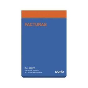 Dohe Talonarios Preimpresos a Dos Tintas en Papel Autocopiativo - 150 Hojas - Cuarto Natural - Triplicado