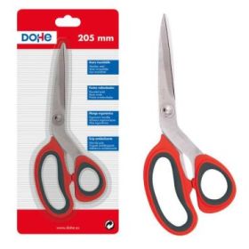Dohe Tijeras de Acero Inoxidable - Puntas Redondeadas - Mango Ergonomico de Plastico y Caucho - Blister Individual