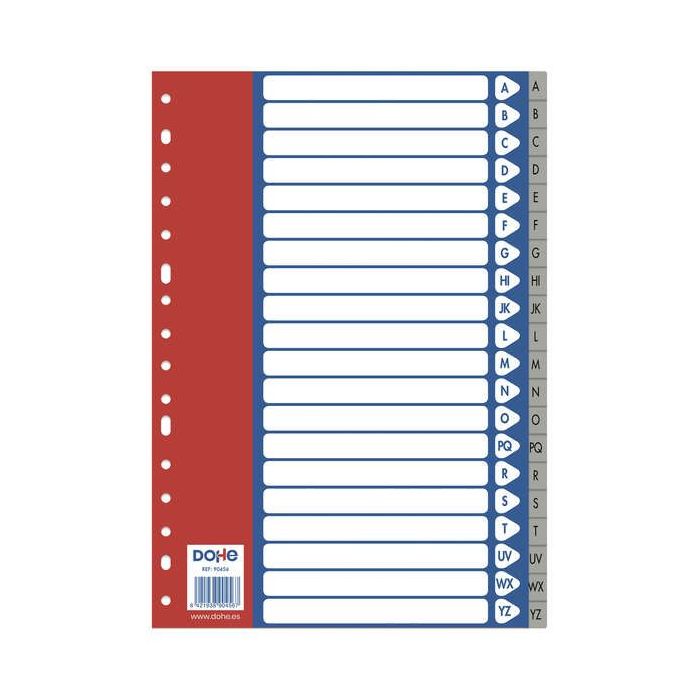 Dohe Separadores para Archivadores y Carpetas de Anillas - 120 Micras - Multitaladro de 16 Perforaciones - Bolsa Autoadhesiva Individual