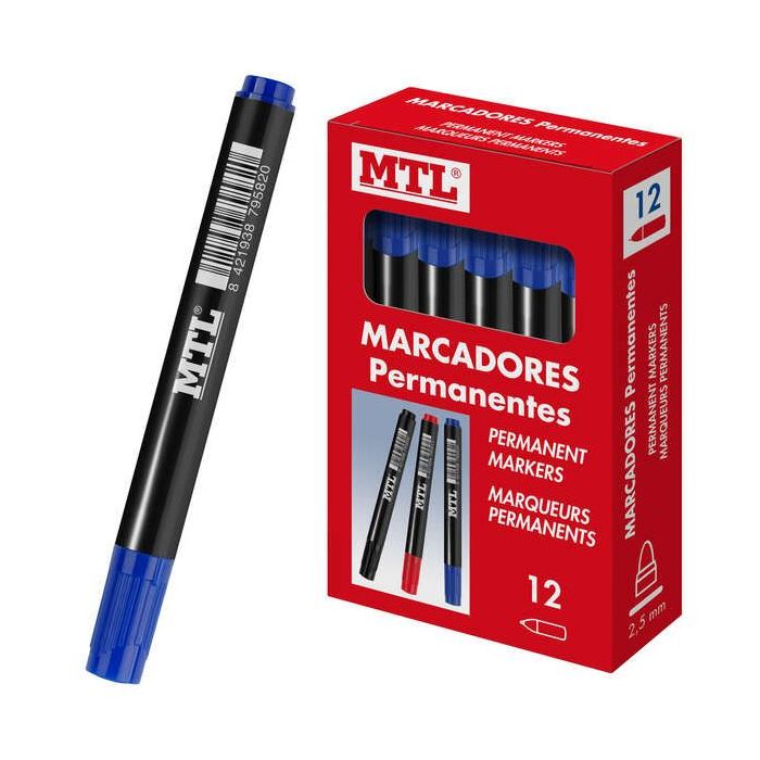 Dohe Marcadores Permanentes - Punta Conica de 2mm - Resistente al Agua y Secado Rapido - Ideal para Rotular en Cualquier Superficie