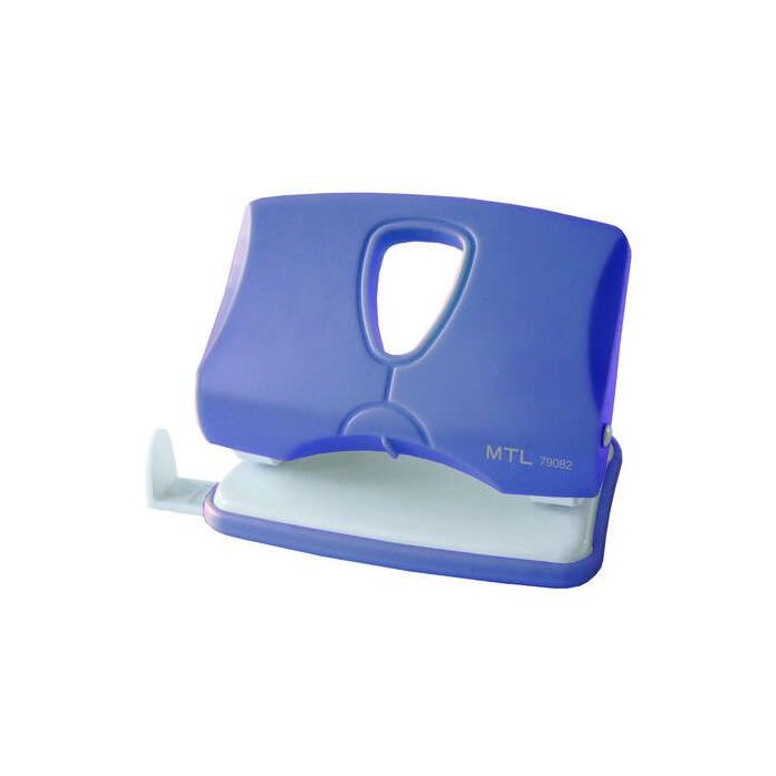 Dohe Taladro Resistente de Alta Calidad - 6mm de Diametro - Distancia de 80mm Entre Perforaciones - Guia Ajustable para Papel - Cubeta de Facil Apertura