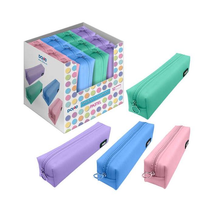 Dohe Expositor de 12 Portatodos Cuadrados - Tacto Suave - Colores Surtidos