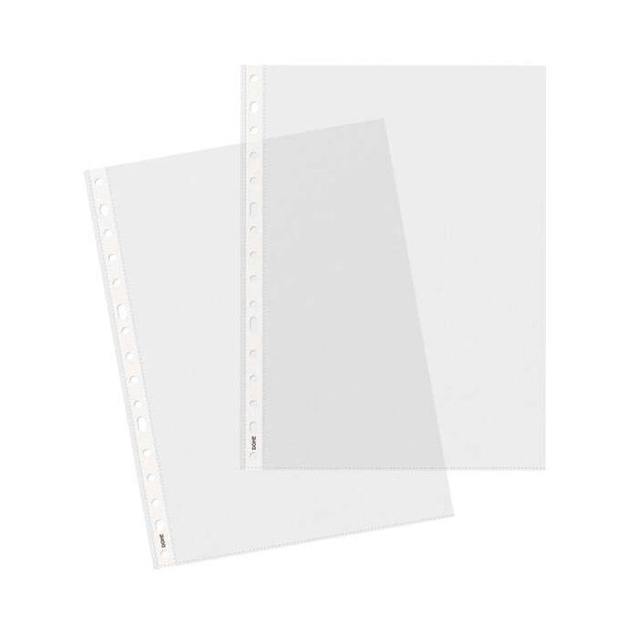 Dohe 100 Fundas Multitaladro con 16 Perforaciones - 100x200mm - Polipropileno Rugoso