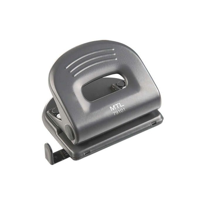 Dohe Taladro Resistente de Alta Calidad - 6mm de Diametro - Distancia de 80mm Entre Perforaciones - Guia Ajustable para Papel - Cubeta de Facil Apertura