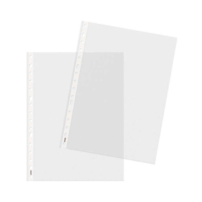 Dohe 100 Fundas Multitaladro con 16 Perforaciones - 100mm - Polipropileno Rugoso