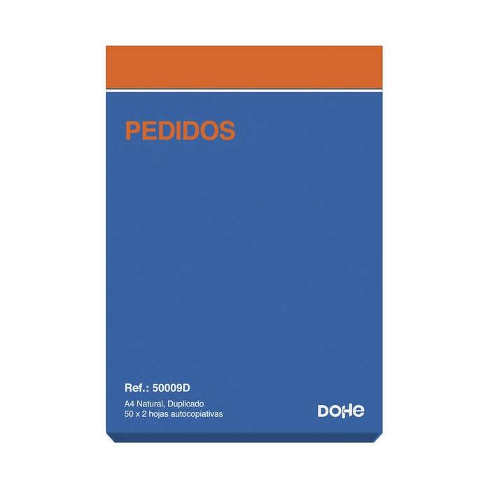 Dohe Talonario Pedidos - 100 Hojas - Papel Autocopiativo - Tamaño A4