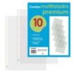 Dohe 10 Fundas Multitaladro Premium con 16 Perforaciones - Polipropileno Rugoso
