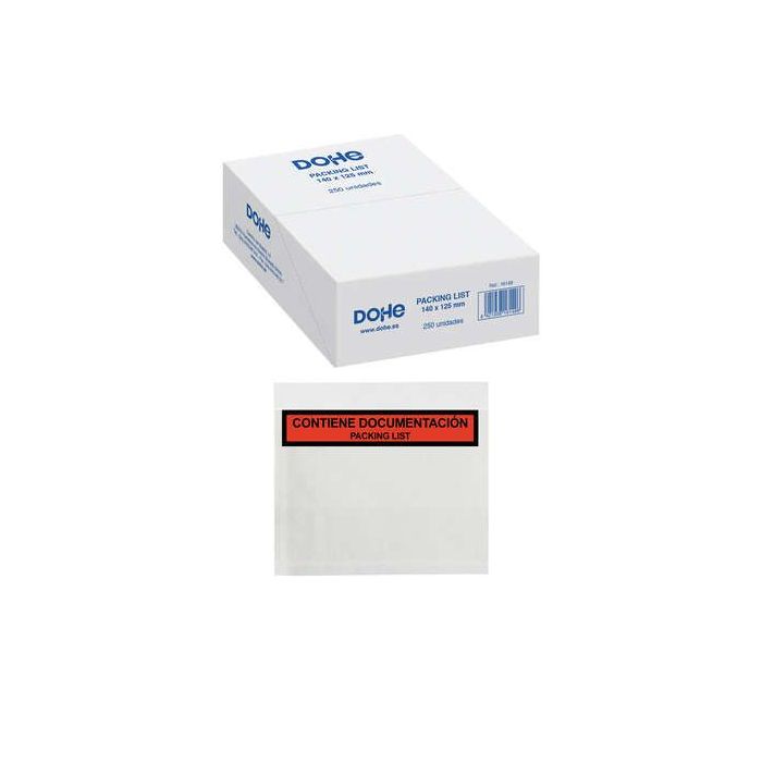 Dohe Caja de 250 Sobres Autoadhesivos - para Envio de Documentos - Packing List Especial Envios
