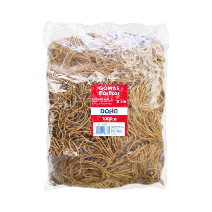 Dohe Gomas de Latex - Longitud 8cm - Gran Resistencia y Elasticidad - Bolsa de 1 Kg