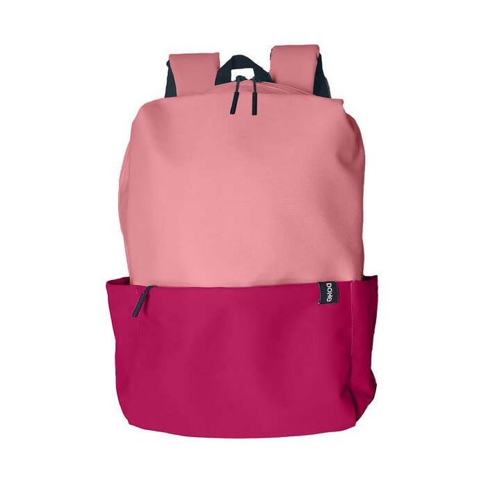 Dohe Mochila Duo - Fabricada en Poliester Impermeable - Amplio Compartimento Principal con Bolsillo para Portatil - Tirantes Anchos y Acolchados - Espalda Reforzada