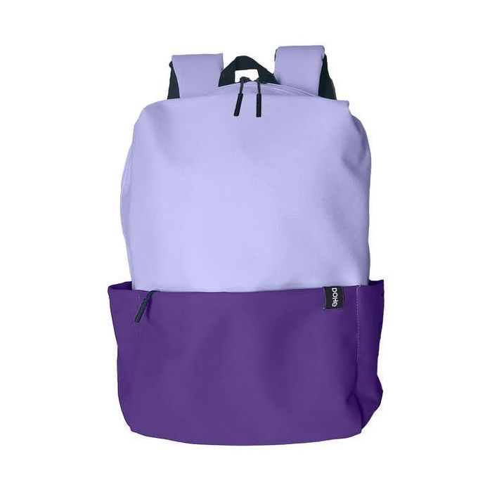 Dohe Mochila Duo - Fabricada en Poliester Impermeable - Amplio Compartimento Principal con Bolsillo para Portatil/Tablet - Tirantes Anchos y Acolchados - Espalda Reforzada