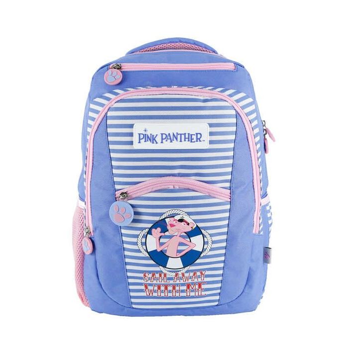 Dohe Mochila Grande Pink Panther - Fabricada en Poliester - Compartimento Acolchado para Portatil - Bolsillos Frontales y Laterales - Tirantes Reforzados y Ajustables - Espalda Acolchada