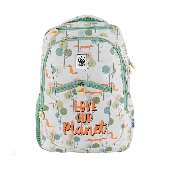 Dohe Mochila Grande Pink Panther - Fabricada en Poliester Resistente - Compartimento Acolchado para Portatil - Bolsillos Frontales y Laterales - Tirantes Reforzados y Ajustables