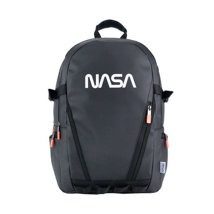 Dohe Mochila Grande de Nasa - Fabricada en Poliester Impermeable - Compartimento Acolchado para Portatil - Cintas Laterales de Refuerzo - Bolsillos Laterales con Cremallera