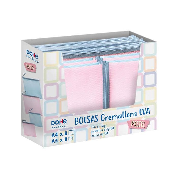 Dohe Expositor de 16 Bolsas Cremallera Eva