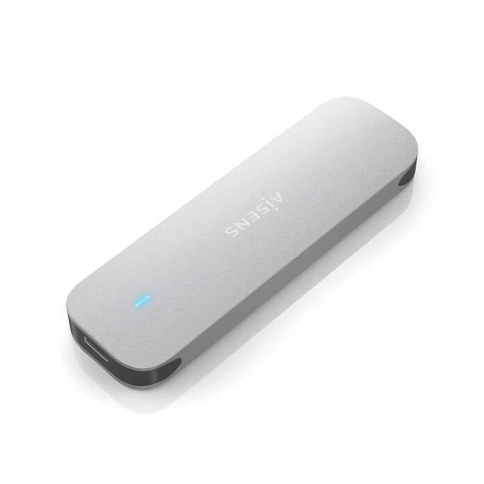 Aisens Caja Externa M.2 (NGFF) ASM2-025Sl NVMe a USB3.2 GEN2 - Color Plata