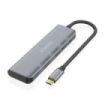 Aisens Hub USB 3.2 GEN1 5G USB-C - USB-C/M-2xUSB-C/H-2xUSB-A/H - 15cm - Color Gris