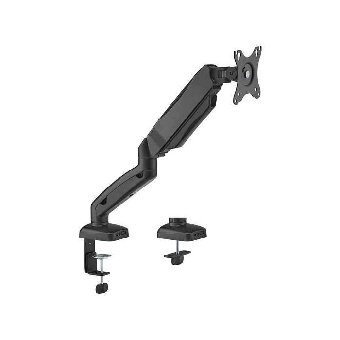 Aisens Soporte de Mesa PRO Contrapeso Giratorio e Inclinable para Monitor/TV 9kg (3 Pivotes - 1 Brazo) de 17-32 - Color Negro