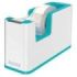 Leitz WOW Dispensador de Cinta Adhesiva - Para Rollos de hasta 19mm x 33m - Incluye Cinta Autoadhesiva Escribible - Color Blanco/Turquesa