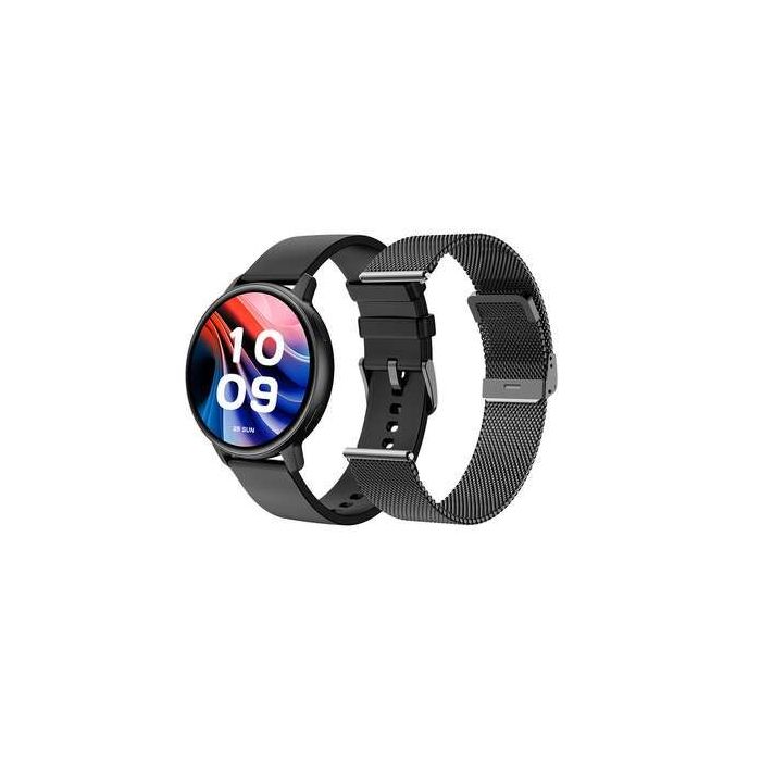 SPC Smartee Duo Classic Reloj Smartwatch Pantalla AMOLED Redonda 1.43" - Mas de 100 Modos Deportivos - Monitoreo de Salud - Resistencia IP68 - Color Negro