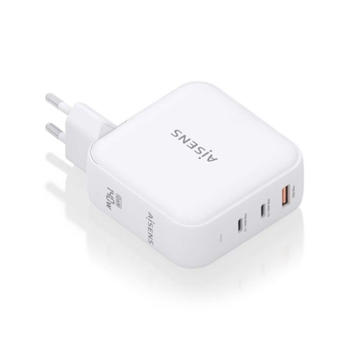 Aisens Cargador GAN 140W - 2xUSB-C PD3.1 QC4.0 - 1xUSB-A QC3.0