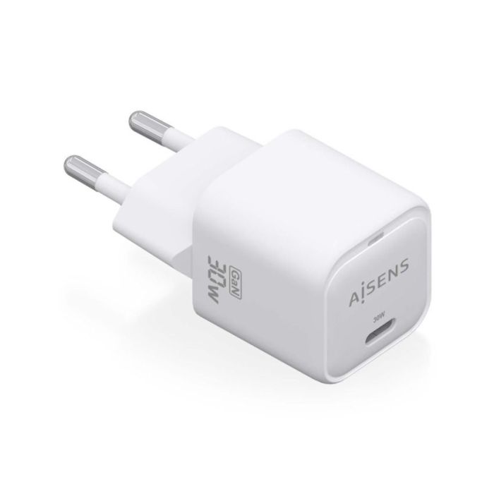 Aisens Cargador GAN 30W - 1xUSB-C PD3.0 QC4.0