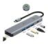 Leotec Adaptador 5 en 1 USB-C a 1xHDMI, 3xUSB-A 3.0,  1xPD 100W+USB-C - Color Gris
