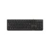 NGS Teclado con 12 Teclas Multimedia - Cable de 1.4m - QWERTY Italiano - Color Negro