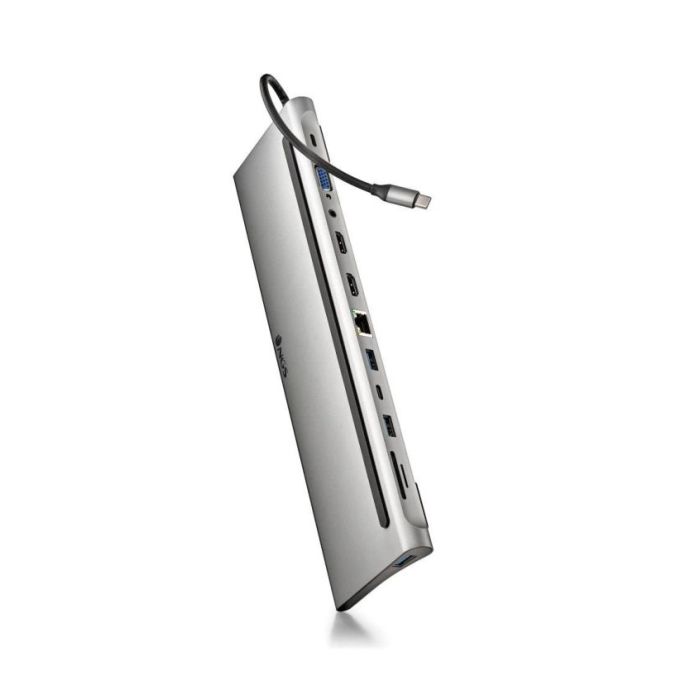 NGS Adaptador Multipuerto Tipo USB-C 12 en 1 - WIN/MAC-HDMI-SD/TF- LAN - PD 60W CHARGE - 3xUSB3.0
