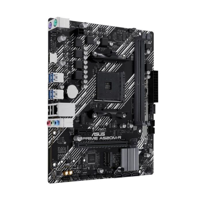 Asus Prime A520M-R Placa Base AMD4 2x DDR4 - HDMI, M.2, PCI Express, 4x Sata III, USB 2.0, 3.2, RJ-45, MicroATX