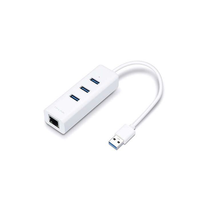 TP-Link UE330 Hub de 3 Puertos USB 3.0 y Adaptador Ethernet Gigabit