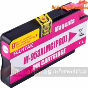 HP 953XL Magenta Cartucho de Tinta Genérico - Reemplaza F6U17AE/F6U13AE (Chip Anti-Actualizaciones)